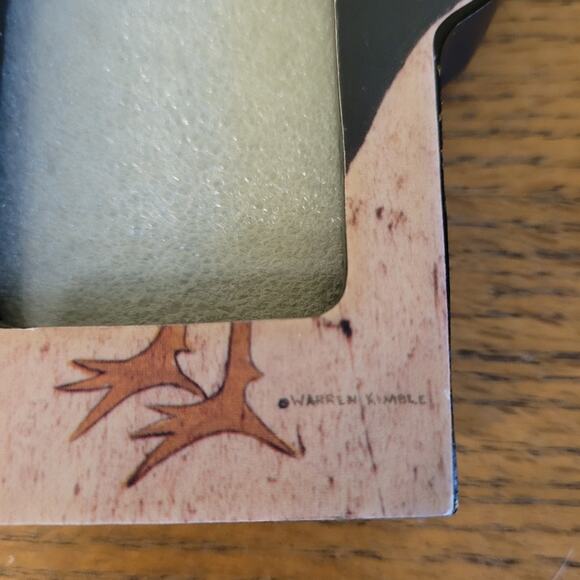 Warren Kimble Rustic Rooster Small Photo Frame Country Farm Collectible by Fetco - Picture 6 of 9